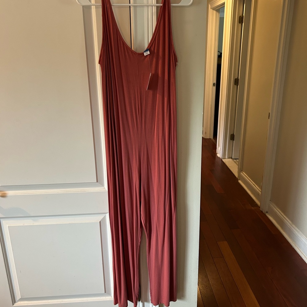 Old Navy Brown Jumpsuit with Spaghetti Straps